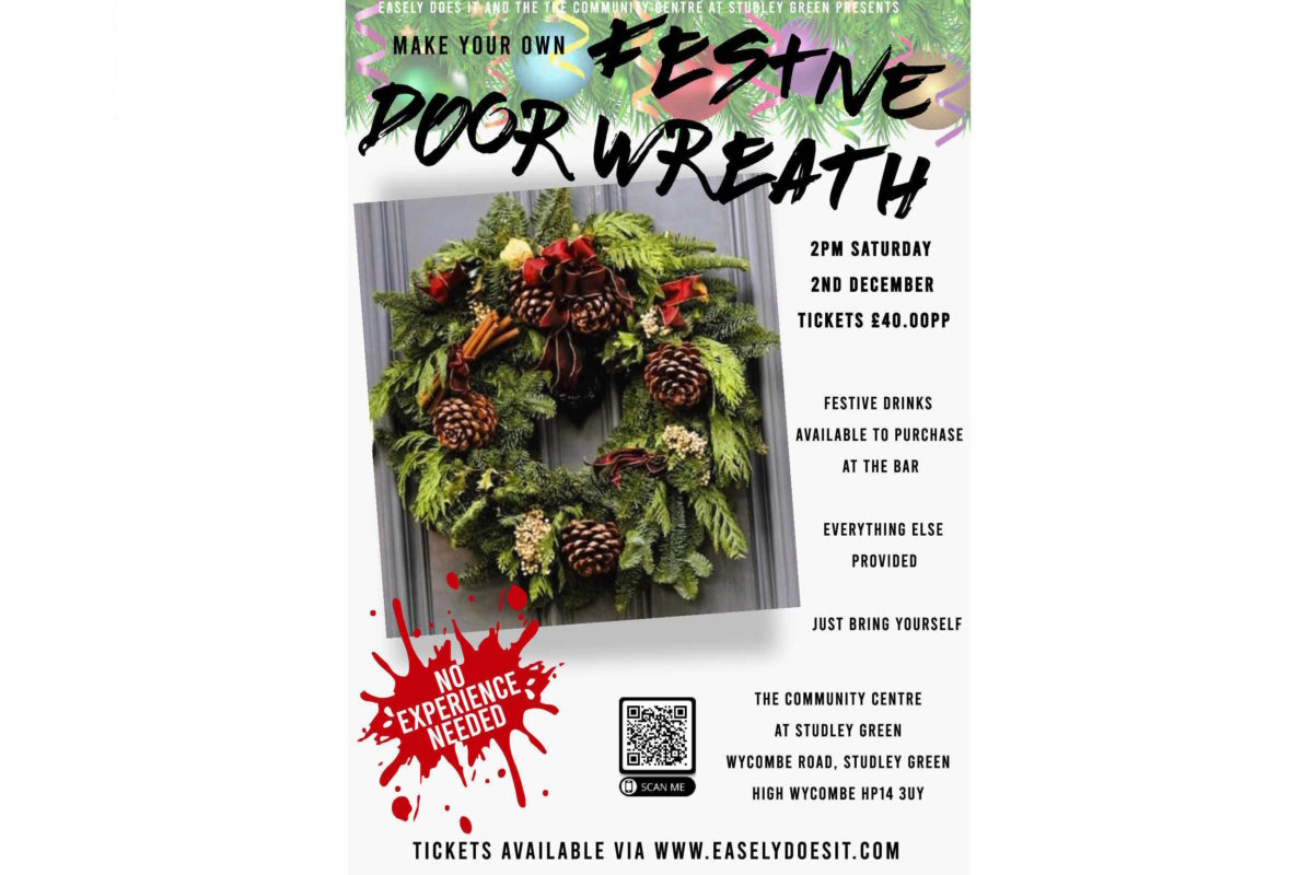 Make your own festive door wreath